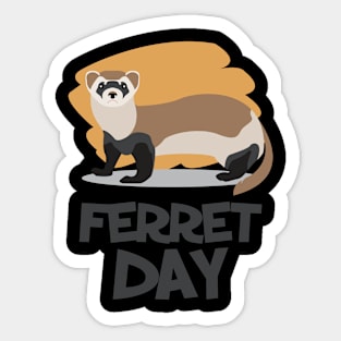 2nd April - Ferret Day Sticker